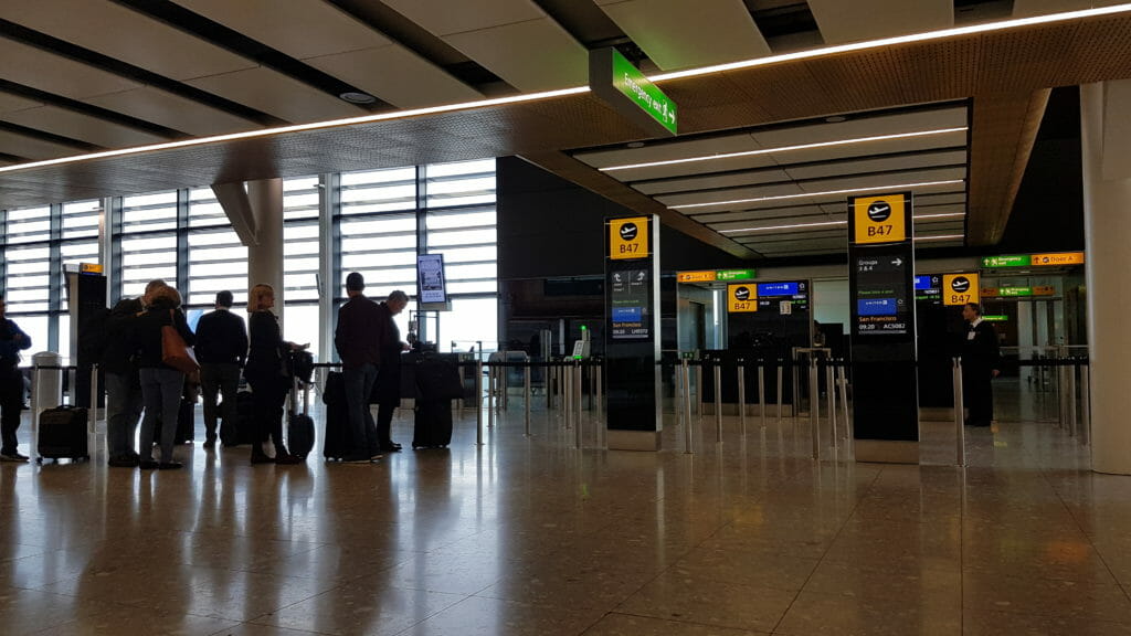 Boarding at Heathrow