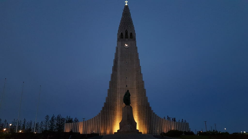 Hallgrímskirkja Past Midnight