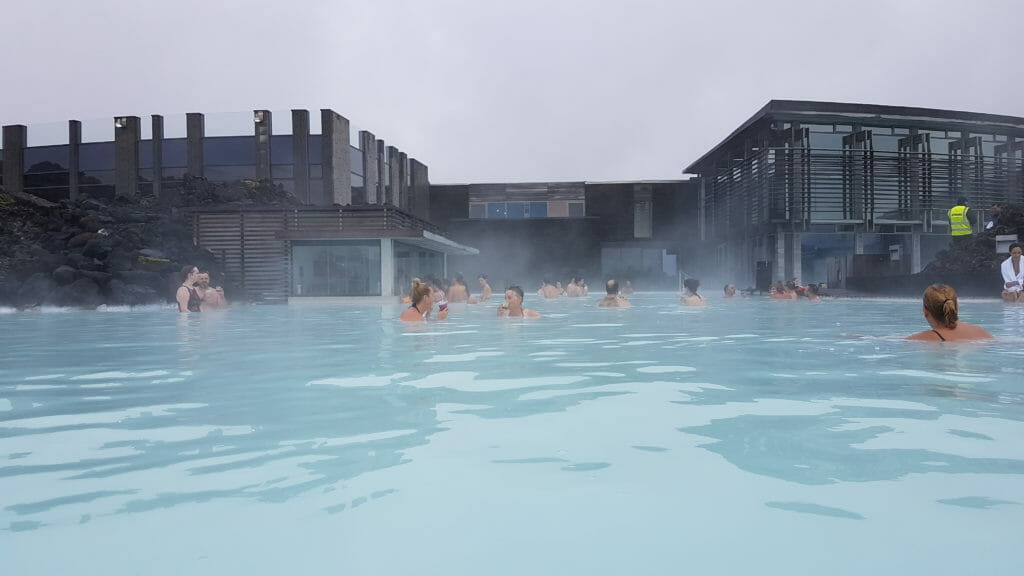 Blue Lagoon with People