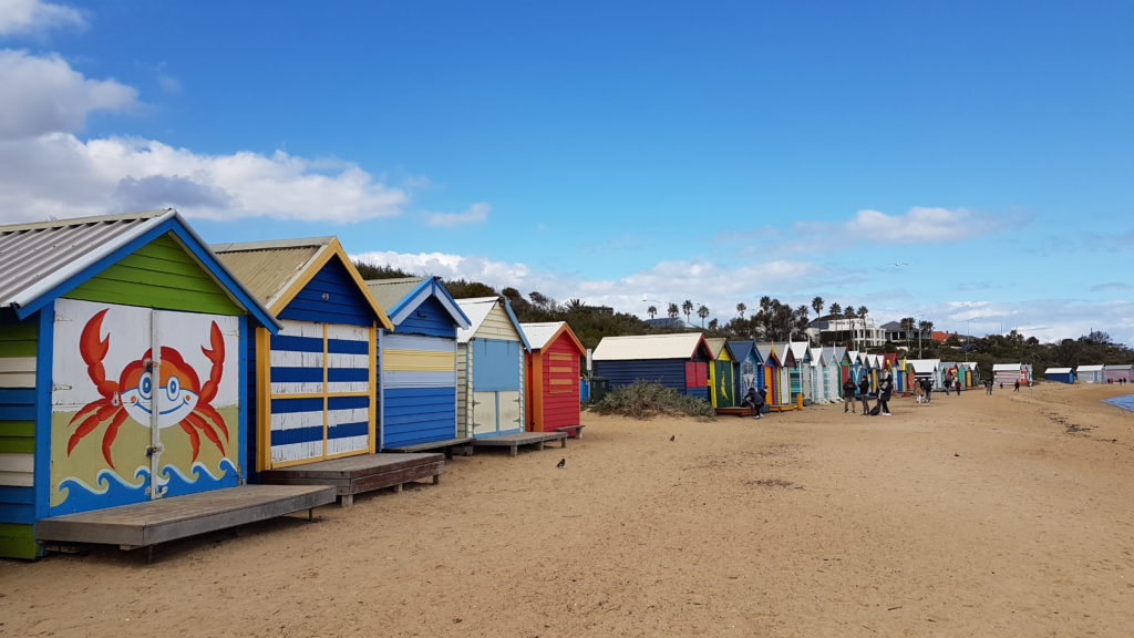 Brighton Beach Bathing Boxes