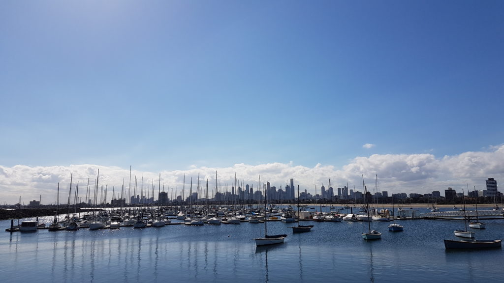 St Kilda looking towards the city