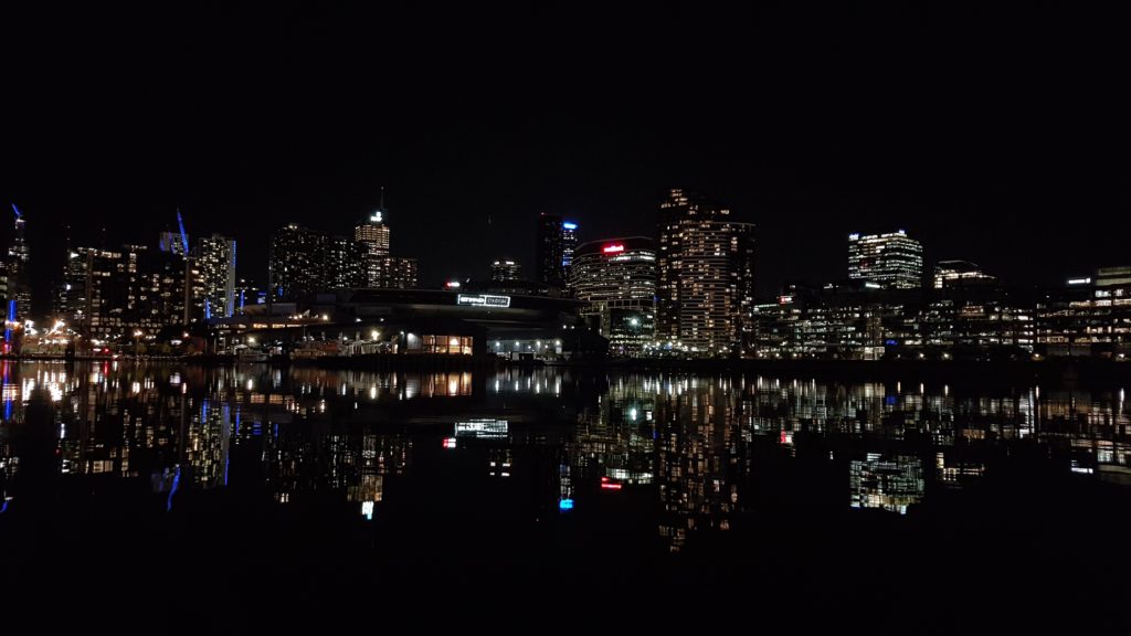 Melbourne at night