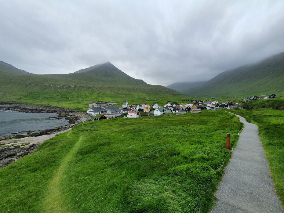 Gjógv from a Distance